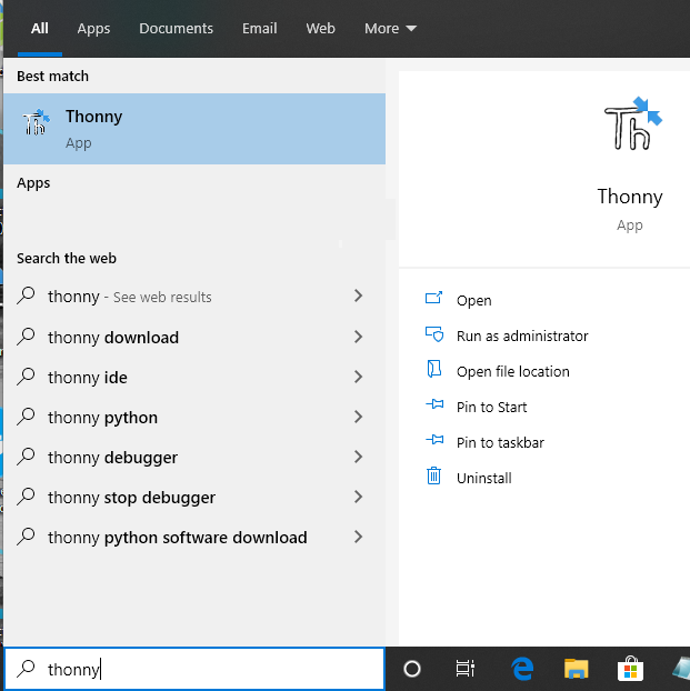 thonny download for windows 10